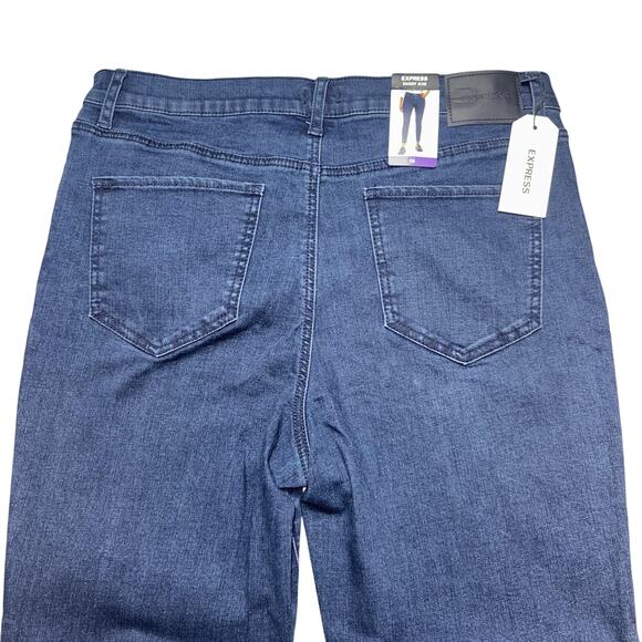 Express Women’s Size 16 Skinny Jeans Dark Wash Denim Tapered NWT - Picture 7 of 7